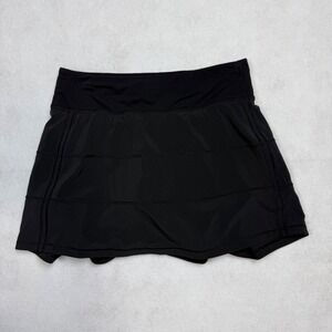 Lululemon Womens  Pace Rival Skirt  Black Size 4 Tennis Pickleball Golf